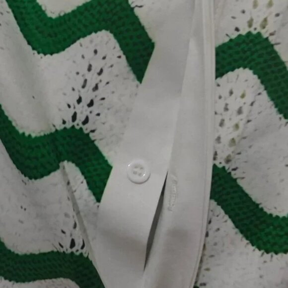 Casablanca Green Wave Crochet Shirt - Picture 2 of 4